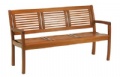Lake deer banc 3 places en eucalyptus l 158 cm